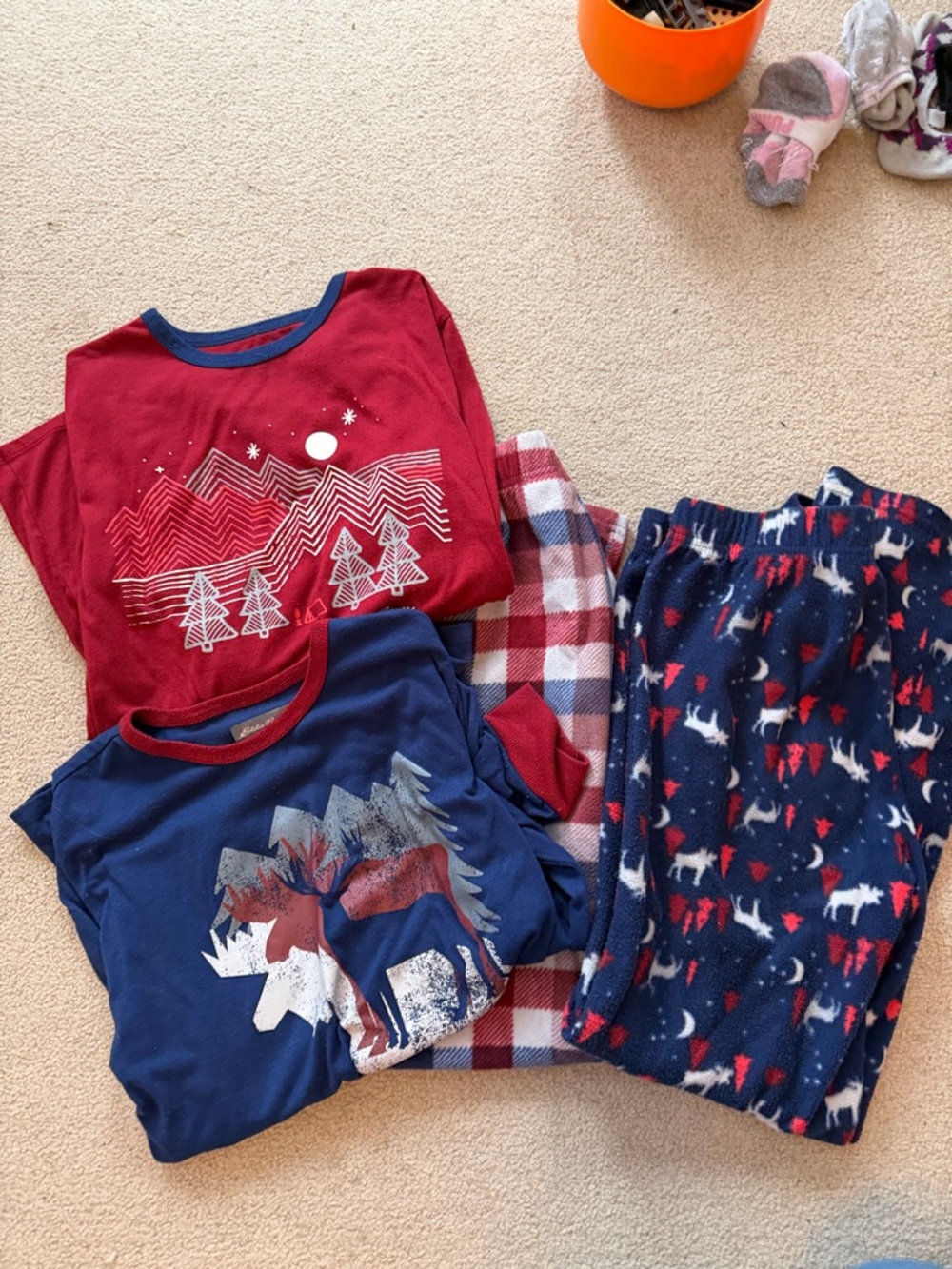 Sz 14/16 Boys Fleece Pjs